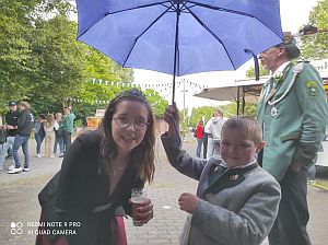 Schirm f�r die noch amtierende K�nigin